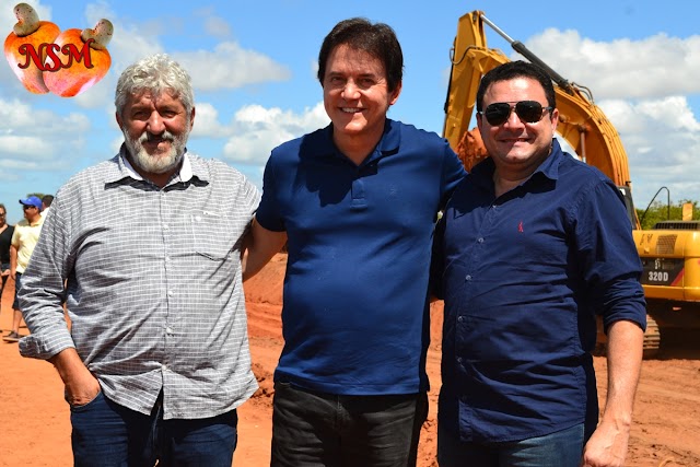 Governador Robinson Faria Visita a Estrada da Castanha em Serra do mel