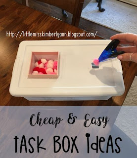 Cheap & Easy Task Box Ideas in Special Education
