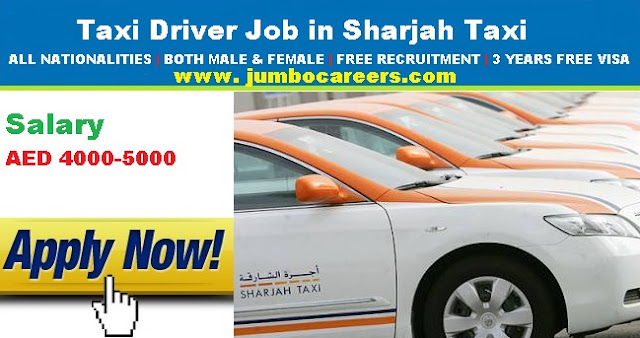 taxi driver job sharjah latest, driver jobs in uae new openings
