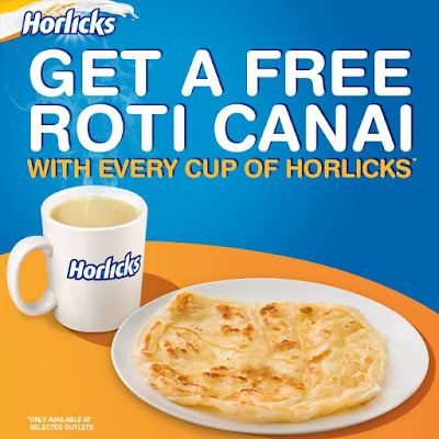 Purchase Horlicks Drink Free Roti Canai