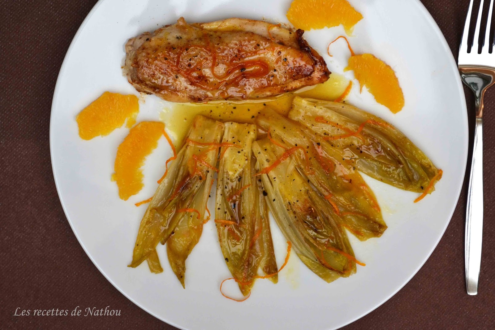 Ma cuisine au fil de mes idées... Chicons braisés et caramélisés à l