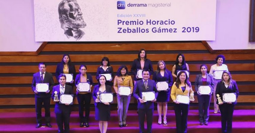 Derrama Magisterial entregó «XXVIII Premio Horacio Zeballos 2019» www.derrama.org.pe Derrama Magisterial entregó «XXVIII Premio Horacio Zeballos 2019» www.derrama.org.pe