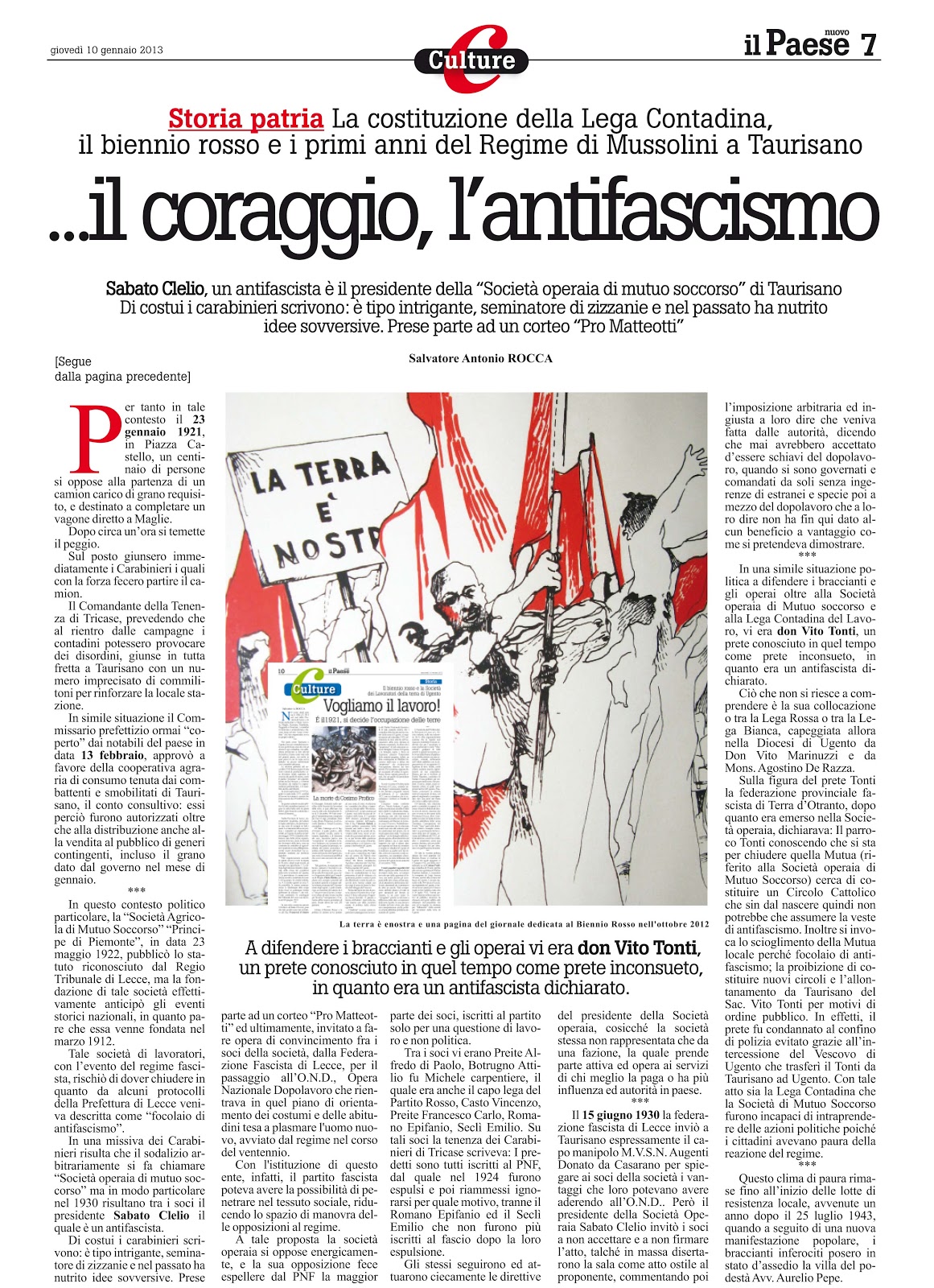 il Paese nuovo Culture Il Biennio Rosso nel Salento