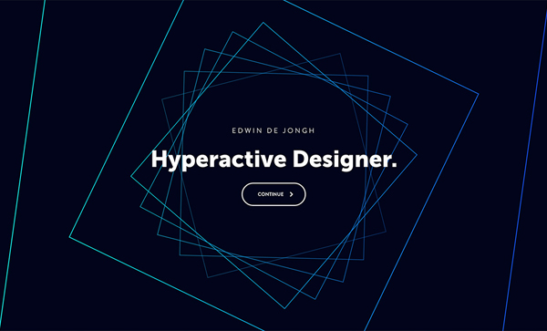 Portfolio of Edwin de Jongh Trend and Inspiration Web Design 2018 - Portfolio of Edwin de Jongh