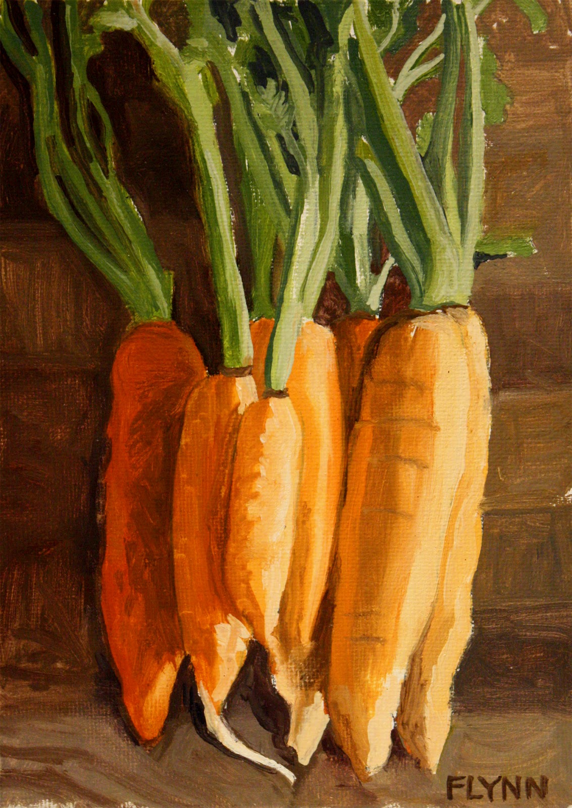 The Art of Patrick Flynn 52 Weeks 100 Paintings Carrots