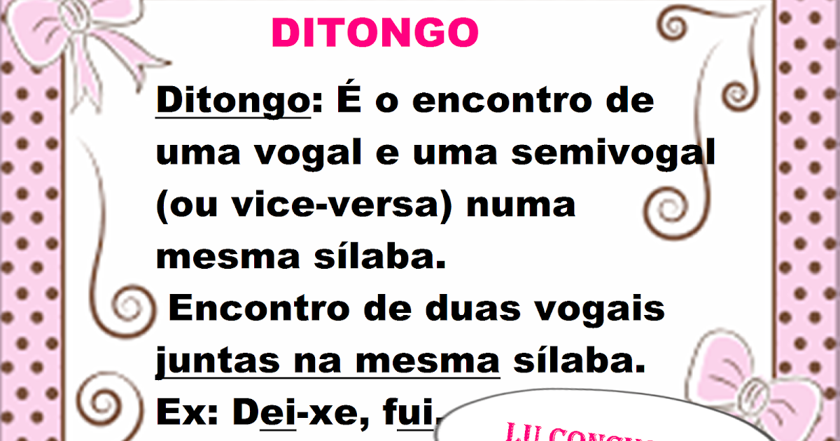 Ditongo: O Que São E Quais Os Tipos De Ditongo - Todo Estudo