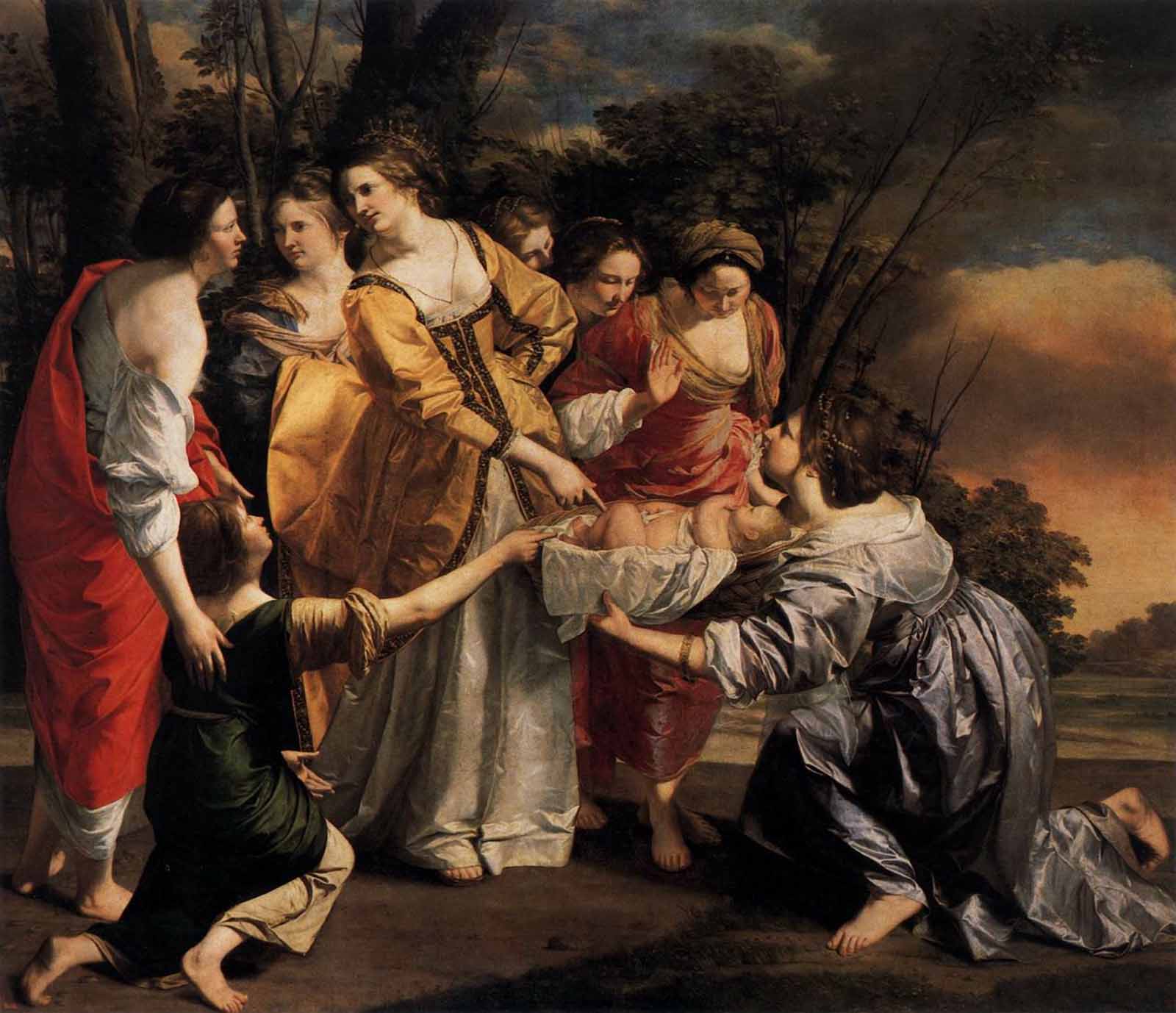pinturamadrid orazio gentileschi el hallazgo de moises 1630
