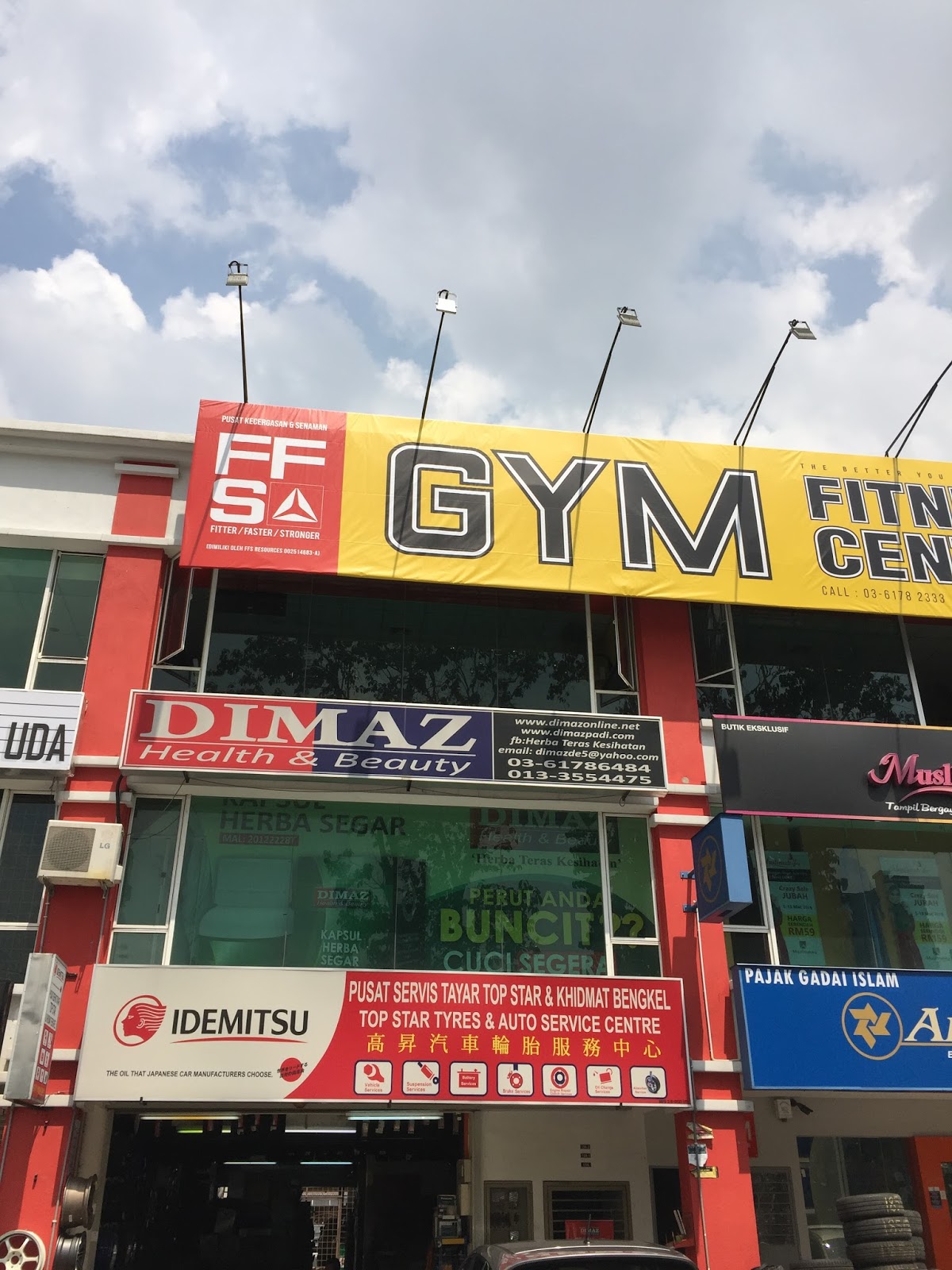 Signboard Murah PEMASANGAN BILLBOARD FSS GYM FITNESS CENTRE Gombak