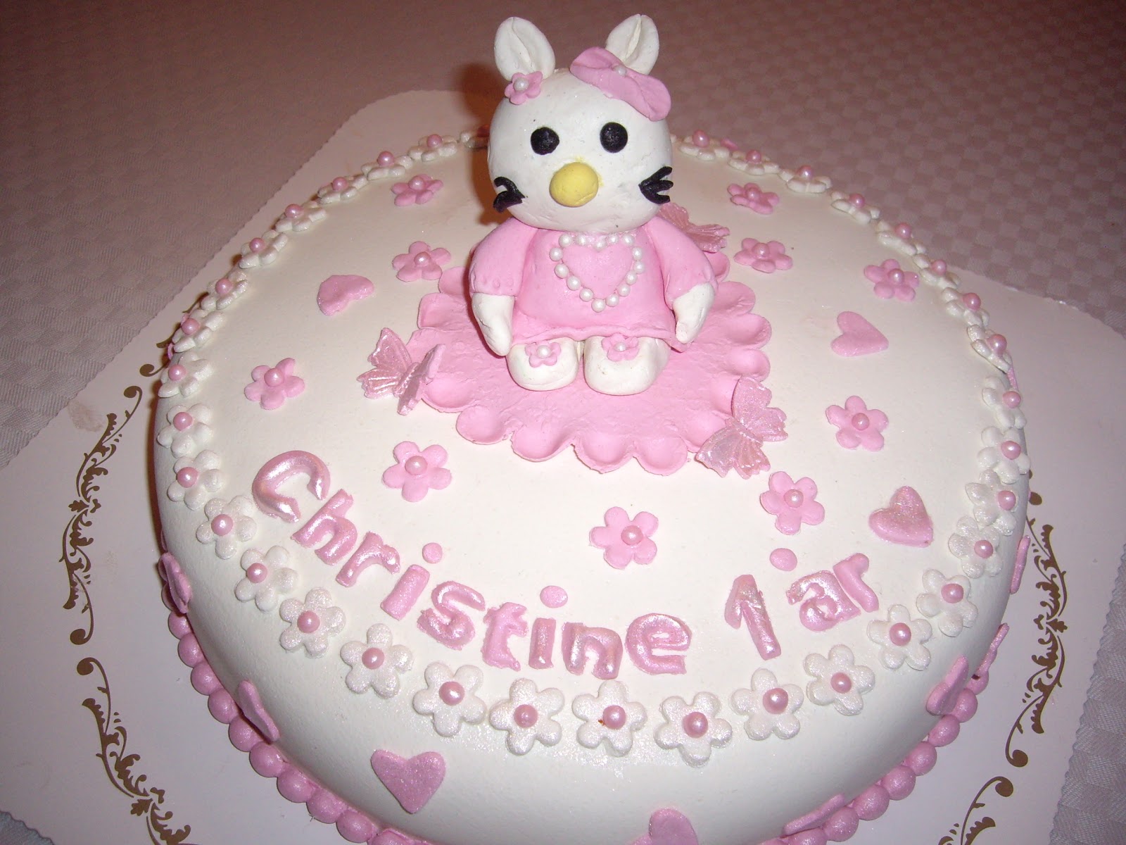 Min Lille Verden Kake Til En Liten Jente Som Ble 1 r