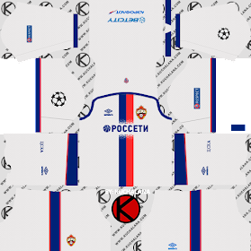 CSKA Moscow 2018/19 Kit - Dream League Soccer Kits