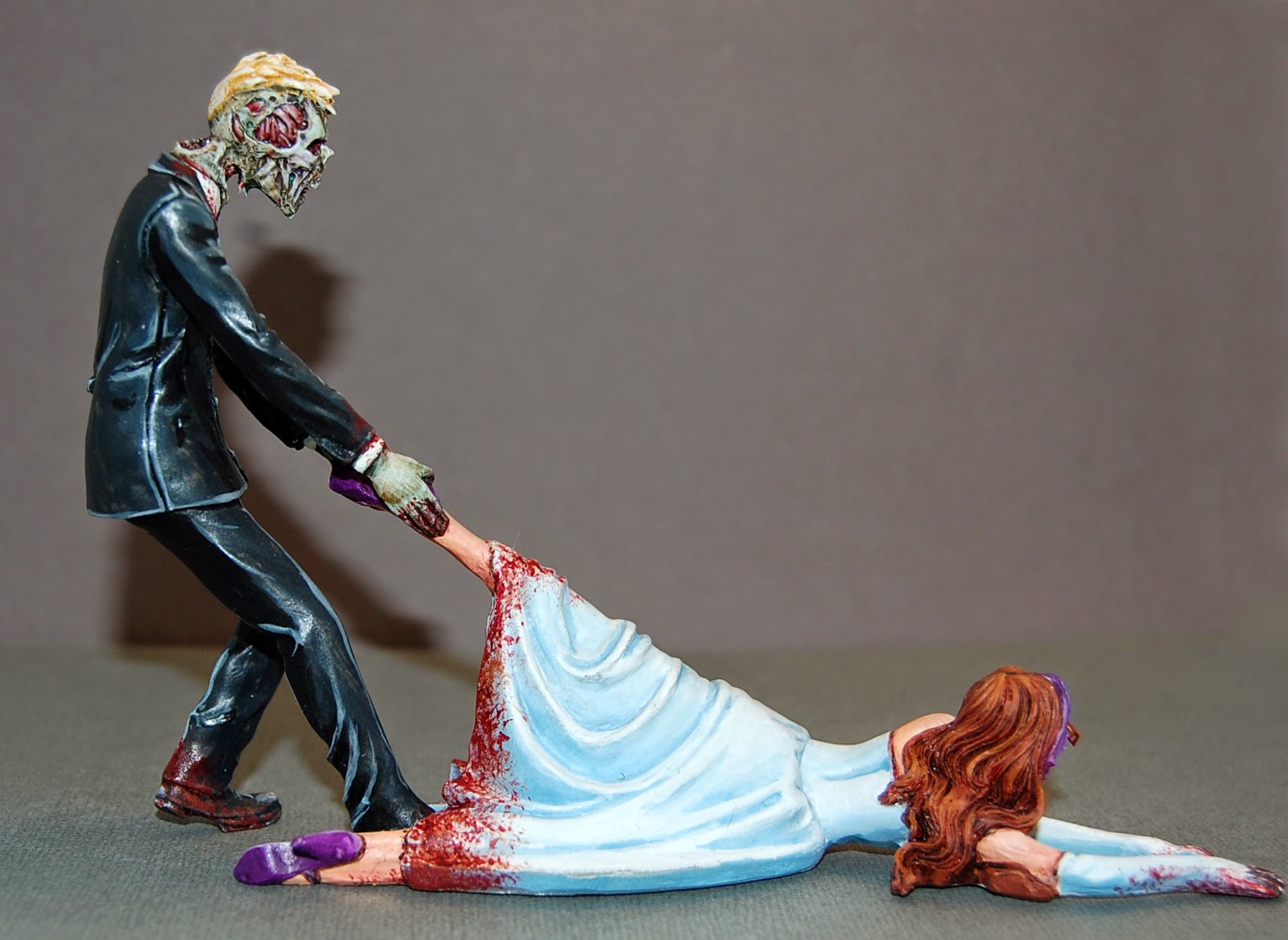 Daughters of the Emperor Zombie  Wedding  Cake  Topper 