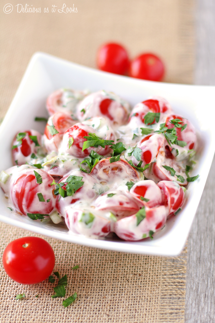 Delicious as it Looks LowFODMAP Cherry Tomato Salad
