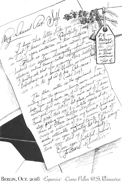 Inktober 2018, Day 22 "Expensive" #1, by Ciana Pullen / St. Rhinocéros Inktober 2018, Day 22 "Expensive" #1, by Ciana Pullen / St. Rhinocéros