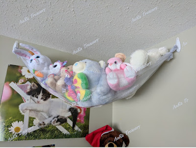 Stuffed Animals Storage Hammock Tulle Genius way to keep all stuffed animals