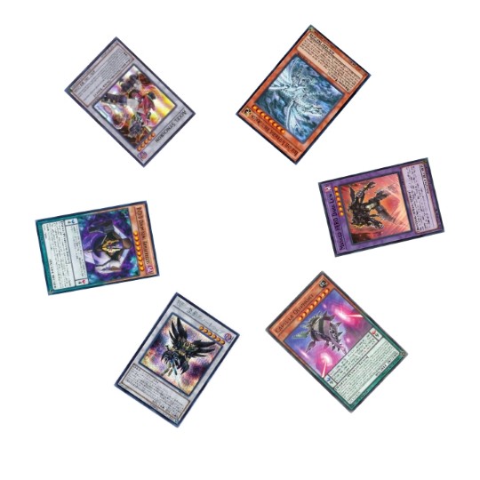 cartas de yugioh viradas para baixo fazendo um círculo