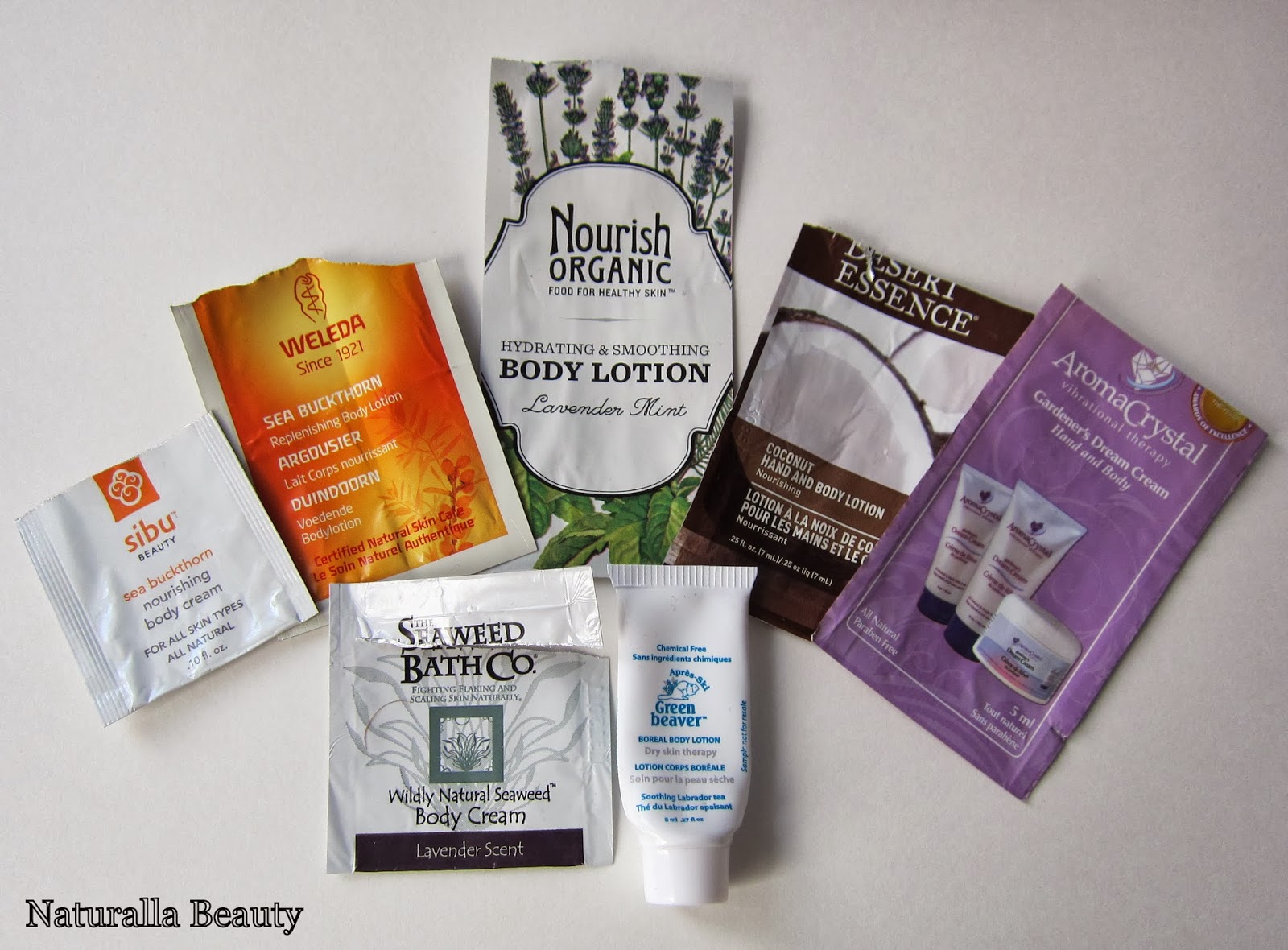 Free body lotion samples