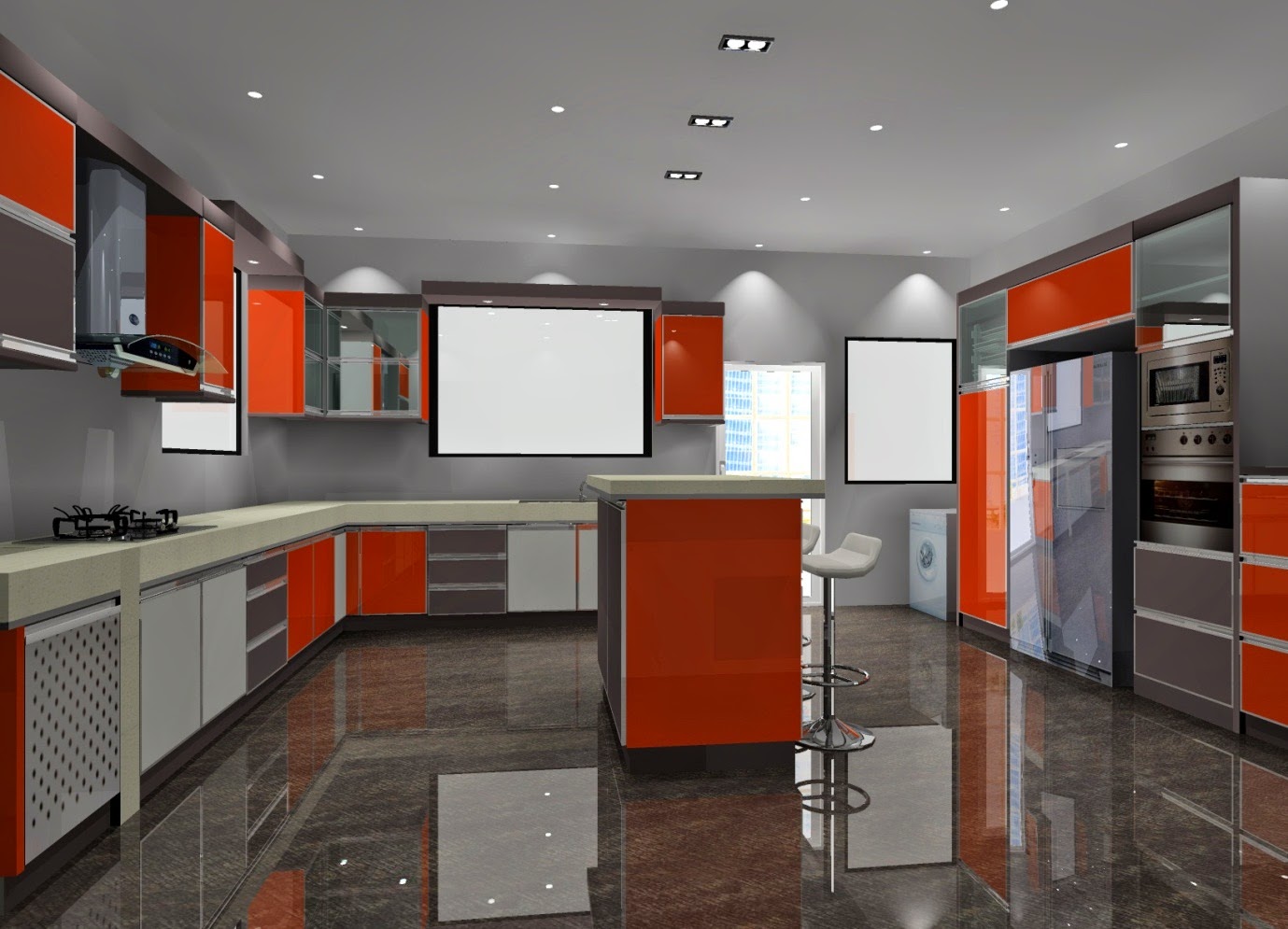 February 2017 Perniagaan Mim Kabinet Dapur Ini Sangat Ekslusif Dengan Ilham Dari Rekabentuk Internet Pelanggan Meminta Untuk Memainkan Warna Formica Merah Gloss Kelabu Serta