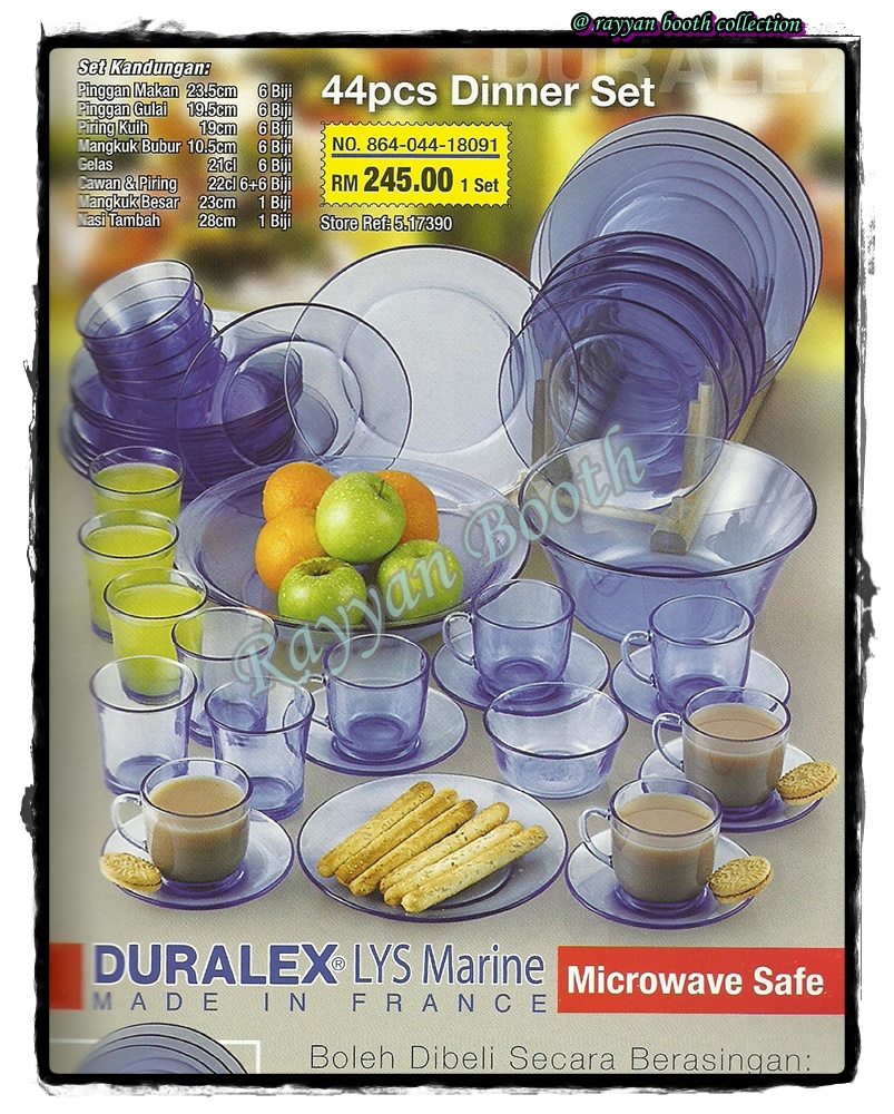 Rayyan Booth " Duralex " Dinner Set