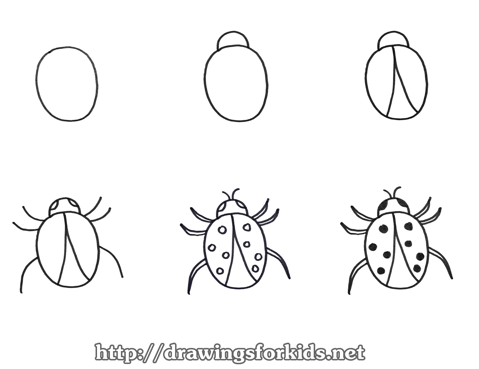 Hãy để con bạn trổ tài vẽ bọ rùa kute này với một hướng dẫn đơn giản nhưng rất dễ thương. Bạn sẽ nhìn thấy những nụ cười rạng ngời trên khuôn mặt của họ khi hoàn thành tác phẩm đầu tiên của mình.