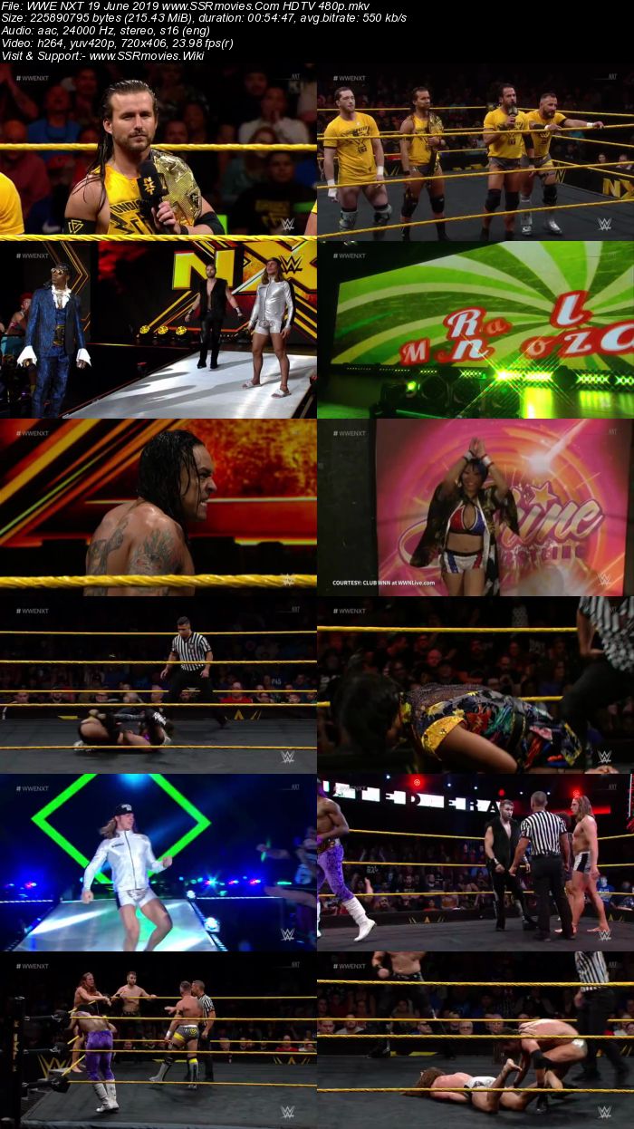 WWE NXT 19 June 2019 HDTV 480p Full Show Download