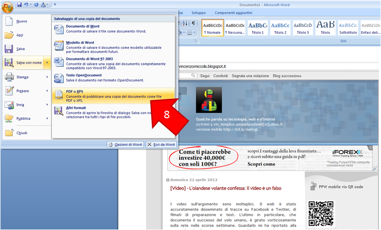 SCARICARE COMPONENTE AGGIUNTIVO WORD 2007 PDF XPS