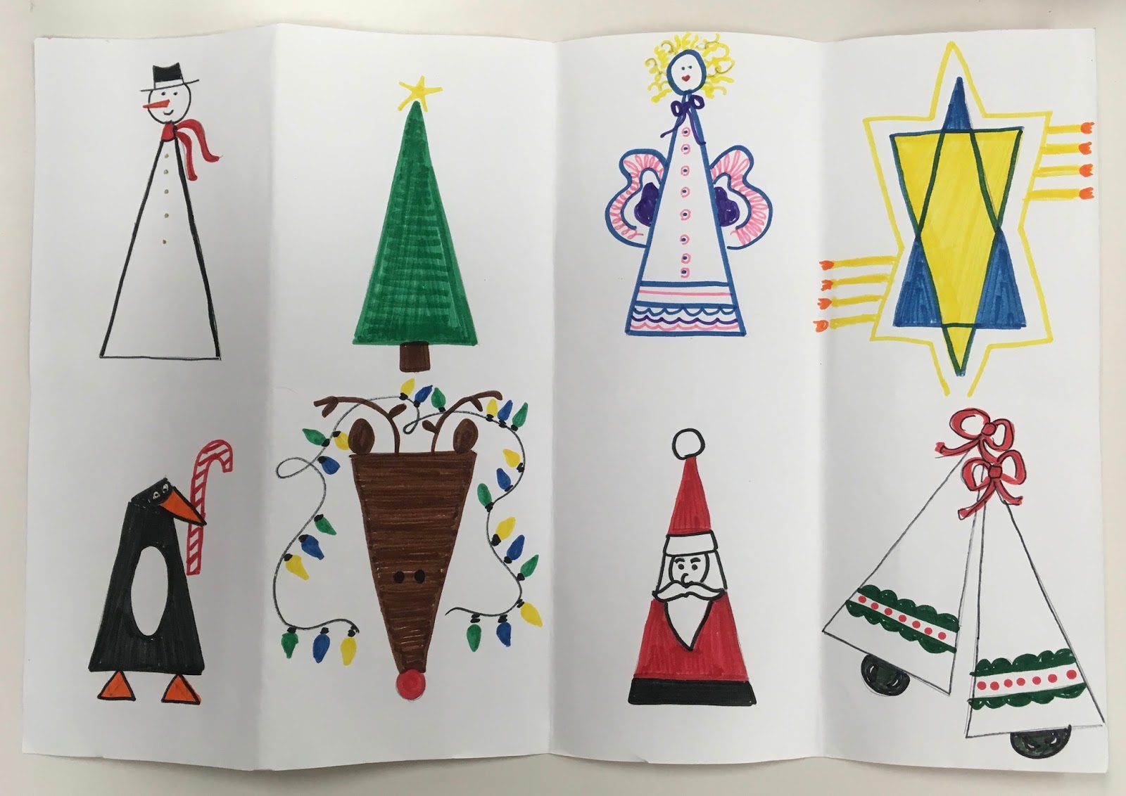 Primarily Art with Mrs. Depp Triangle Card Challenge