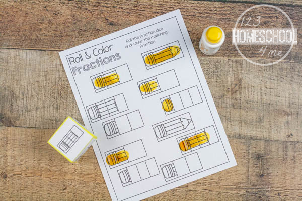 FREE Back to School Fraction Games for Comparing Fractions - 123