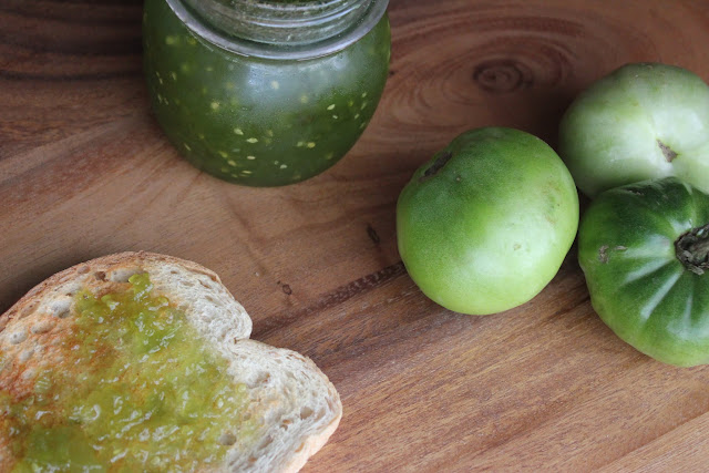 This tasty recipe uses green tomatoes and gelatin to create a mock lime jam