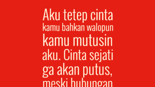 Kata Kata Penyemangat Putus Cinta