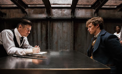 Eddie Redmayne and Colin Farrell in Fantastic Beasts and Where to Find Them