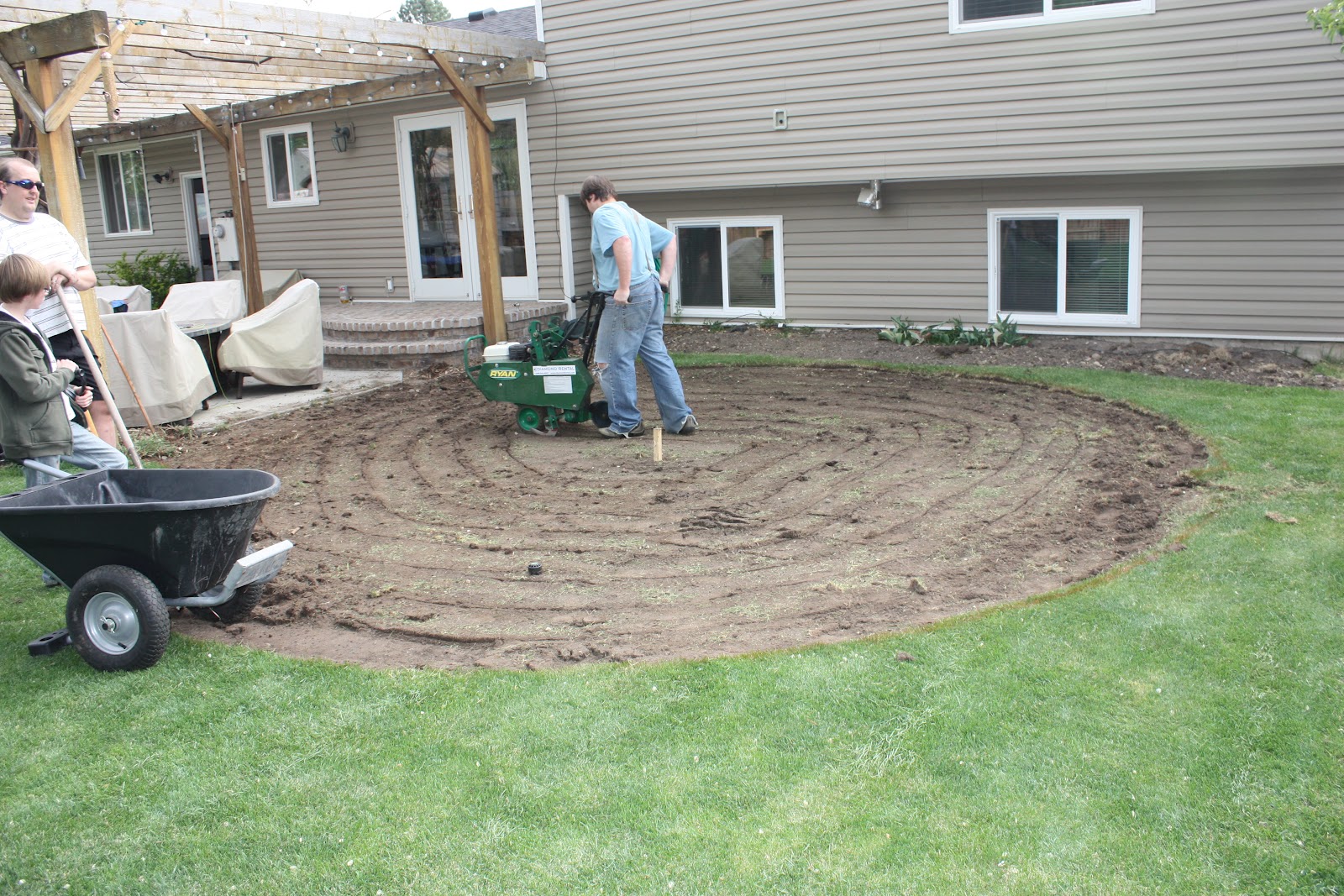 About The House With Aaron Parr Excavating For The Patio Extension