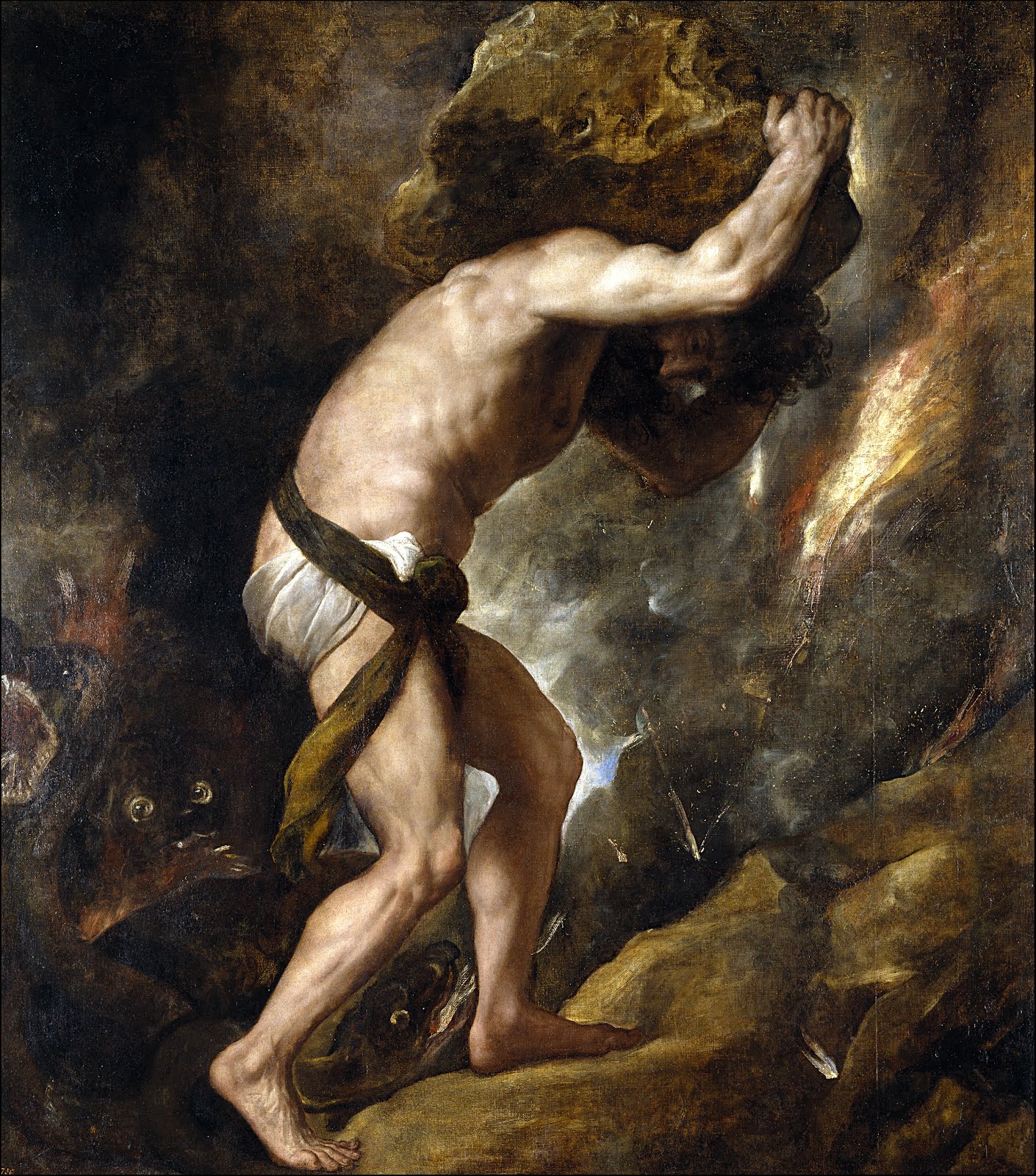 Sisyphus (by Titian, 1549)