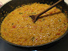 Spicy Urad Dal with Tomato and Fennel Seeds