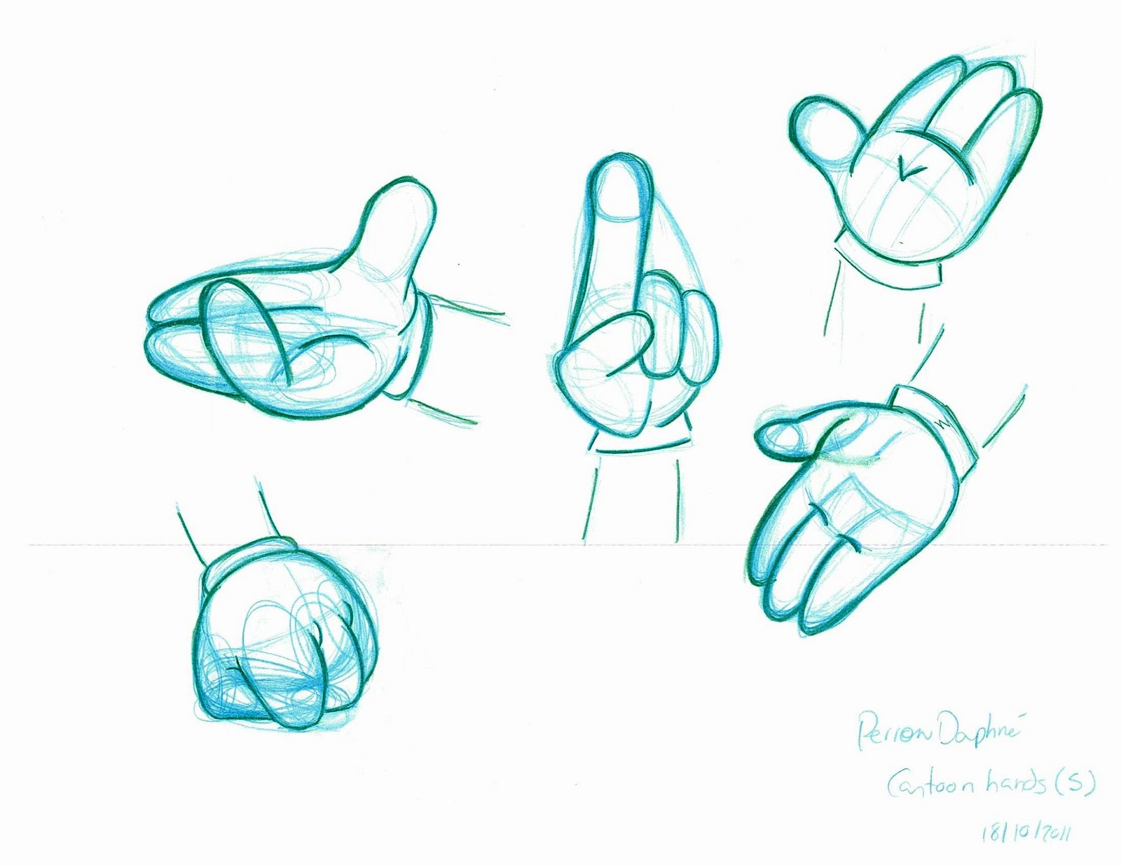 comment dessiner la main de mickey