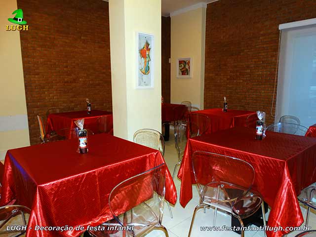 Toalhas para a mesa dos convidados - Festa Ladybug