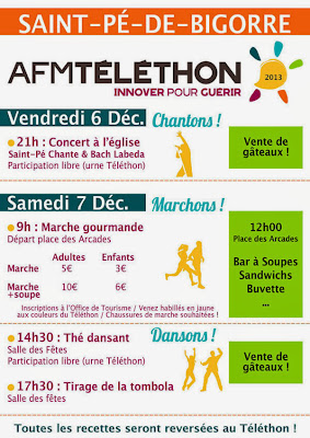 Téléthon 2013 à Saint Pé de Bigorre 