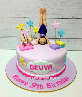 Jenn Cupcakes Muffins Gymnast Cake