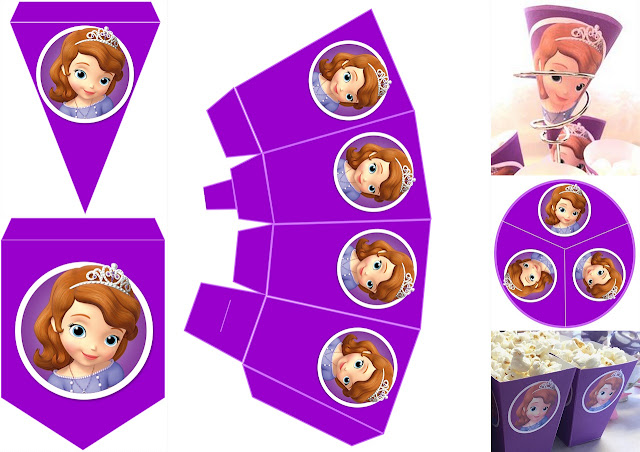 Mini Kit para Cumpleaños de la Princesa Sofía para Imprimir Gratis. Mini Kit para Cumpleaños de la Princesa Sofía para Imprimir Gratis.