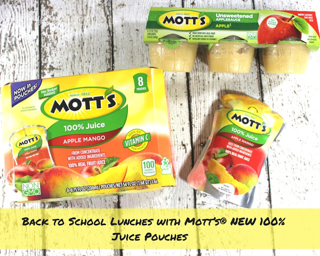 Back to School Lunches with Mott’s® NEW 100 Juice Pouches Mommy Katie