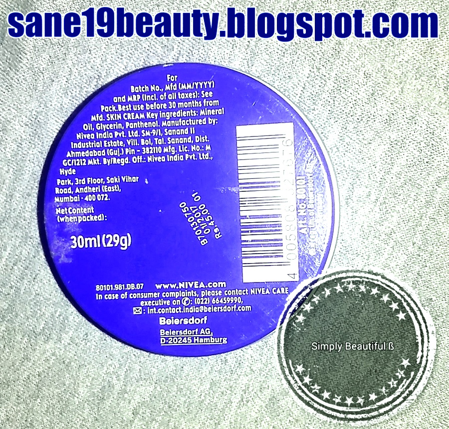 Review Of Nivea Creme
