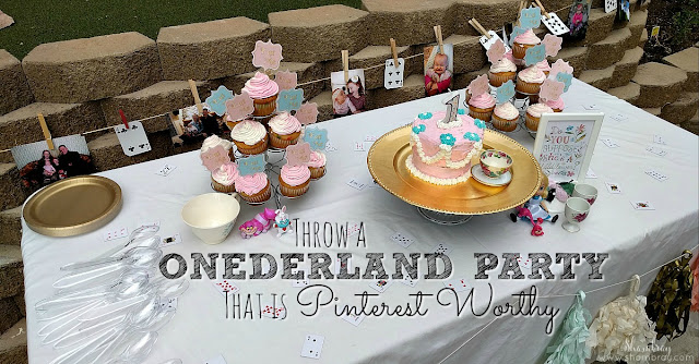 1st birthday party, Alice in Wonderland, simple, easy