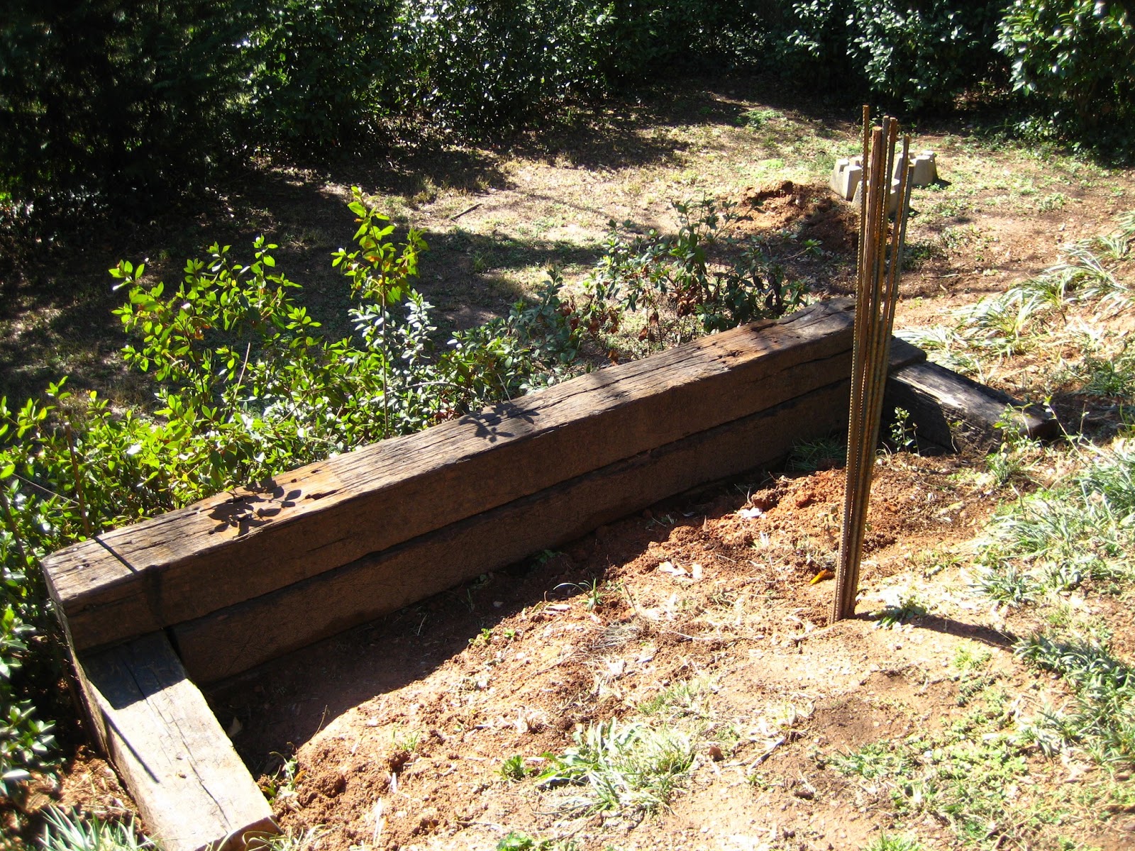 IRON & TWINE Railroad Tie Garden