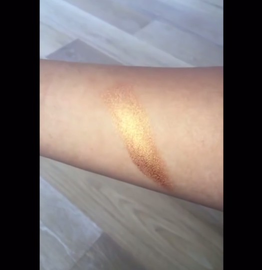Kylie Cosmetics Birthday Edition Copper Crème Shadow Swatch