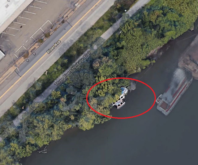 Ariel photo of Pittsburgh Ghost Ship