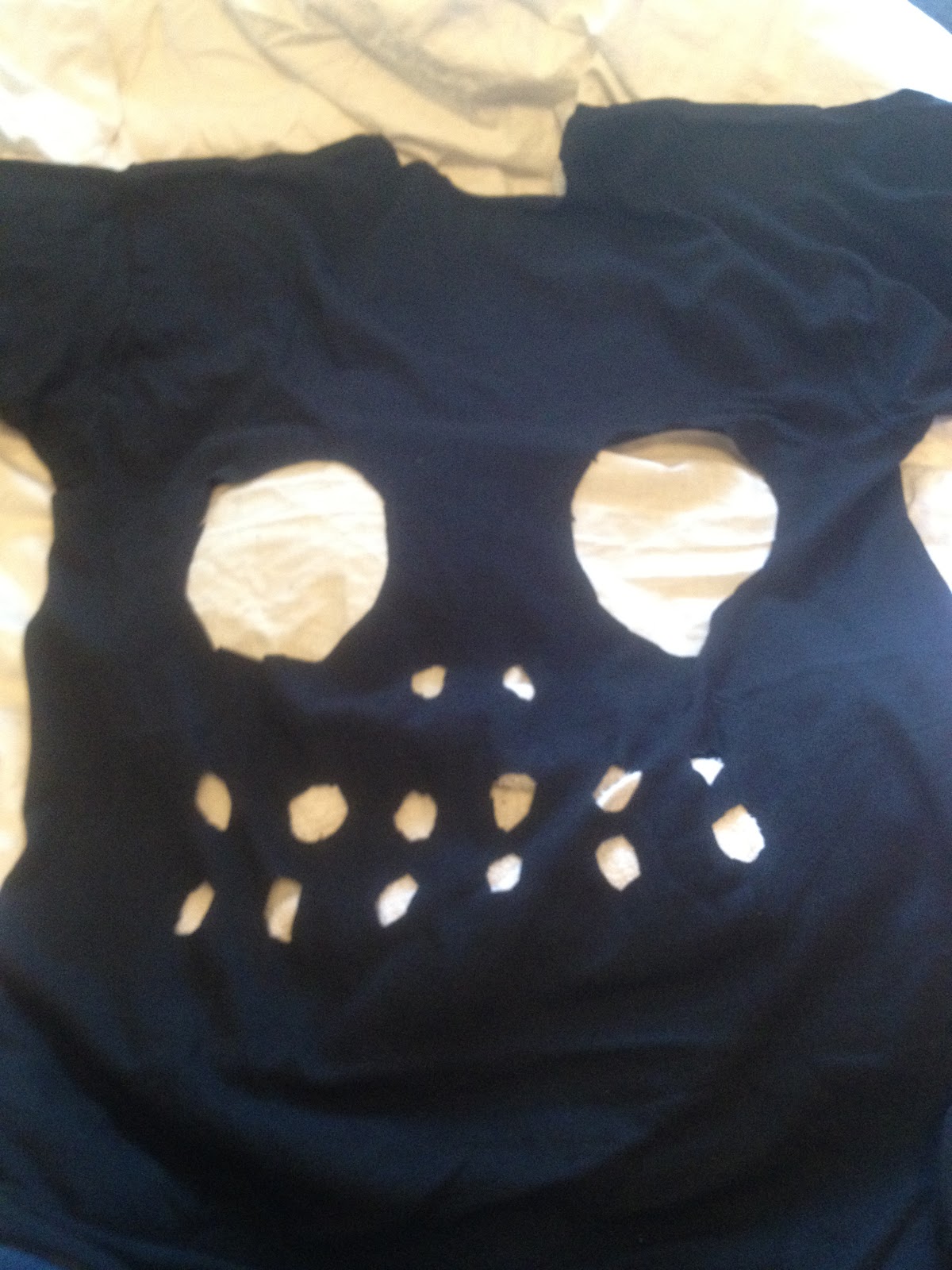 Pretty Cheap and Chic: DIY Skeleton Shirt!