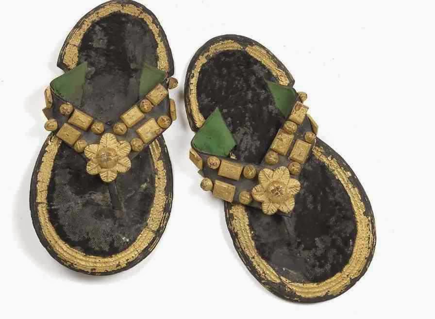 Ghana Rising Ashanti, Ghana A pair of sandals of a royal dignitary