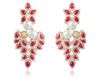 Earrings with clutch_Minawala Earrings with clutch_Minawala