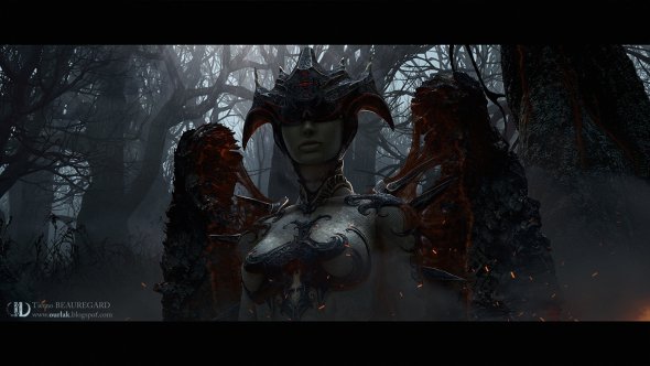 As ilustrações de personagens de ficção, fantasia e terror com traços realistas de Tierno Beauregard Tierno Beauregard artstation deviantart ilustrações ficção científica fantasia terror personagens realistas aliens robôs monstros criaturas