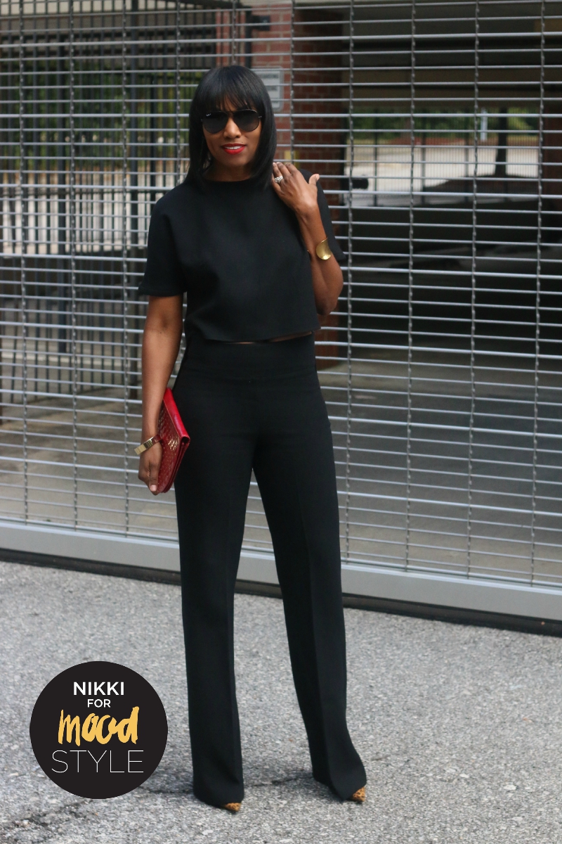 Wide Leg pants and high low top - Mood Sewciety