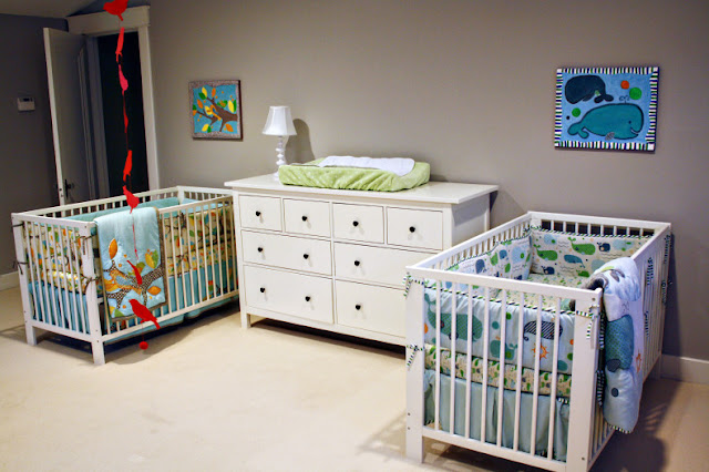 Quarto de gêmeos Ideias para quartos de bebês gêmeos